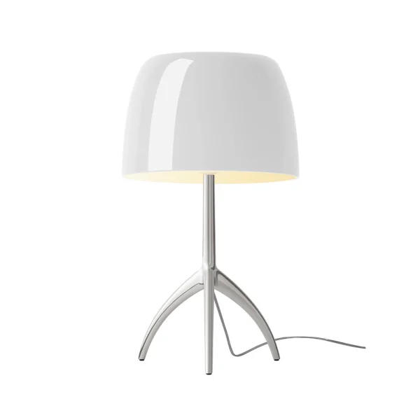 Foscarini - Lumiere Grande Lampe de Table G9 Alu/Blanc