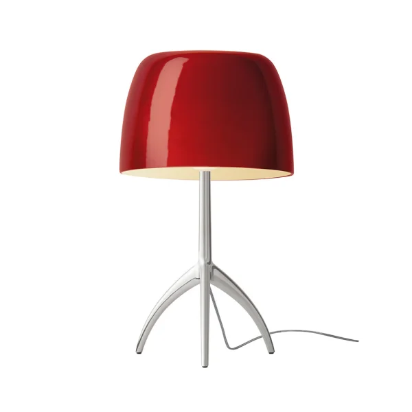 Foscarini - Lumiere Grande Lampe de Table G9 Alu/Cerise