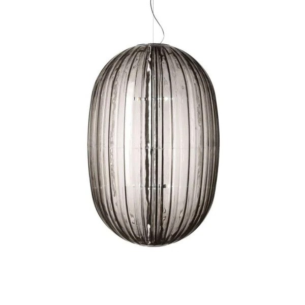 Foscarini - Plass Grande LED Suspension Gris 10m