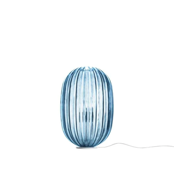 Foscarini - Plass Moyen Lampe de Table avec Variateur Bleu Clair