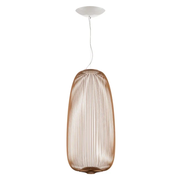 Foscarini - Spokes 1 suspension LED à intensité variable cuivre