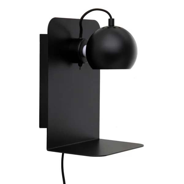 Frandsen - Ball Applique Murale avec USB Noir Mat