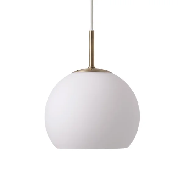 FRANDSEN - Ball Glass Suspension Ø18 Opale Blanc