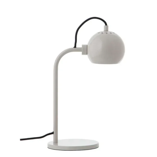 FRANDSEN - Ball Single Lampe de Table Glossy Pale Grey