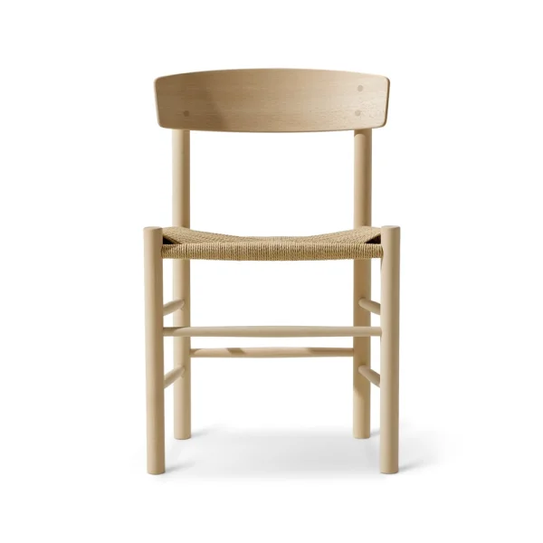 Fredericia Furniture Chaise J39 Chêne savonné-tressé naturel