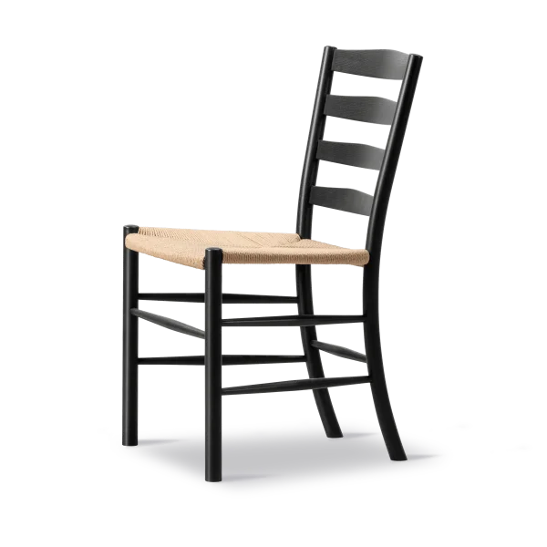Fredericia Furniture Chaise Klint Tressé naturel-chêne noirci
