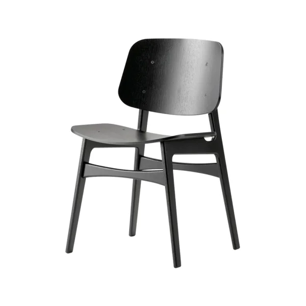 Fredericia Furniture Chaise Søborg Wood Chêne noirci-pieds en chêne noirci