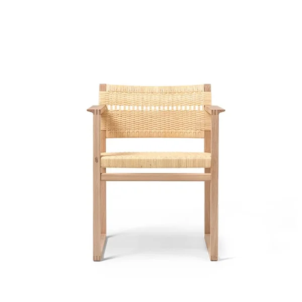Fredericia Furniture Fauteuil BM62 Rotin-pieds huilés