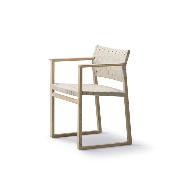 Fredericia Furniture Fauteuil BM62 Tressé naturel-pieds huilés