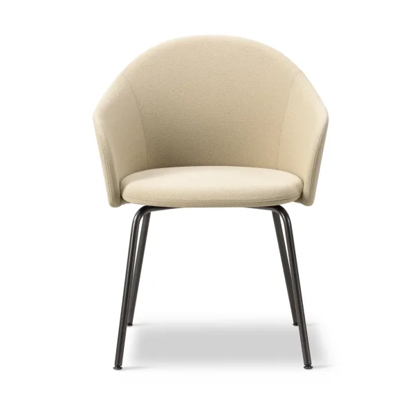 Fredericia Furniture Fauteuil Gomo Armchair à piètement tubulaire Mylla 221-silex