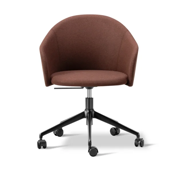 Fredericia Furniture Fauteuil Gomo Armchair pivotant à 5 branches Blazer CUZ4D Dunalk-noir