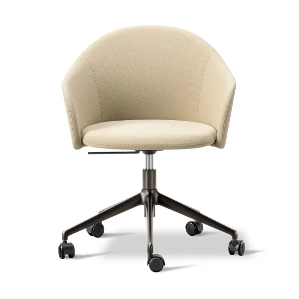 Fredericia Furniture Fauteuil Gomo Armchair pivotant à 5 branches Mylla 221-silex