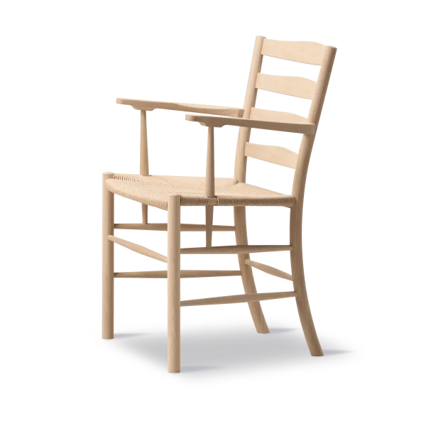 Fredericia Furniture Fauteuil Klint Tressé naturel-chêne savonné