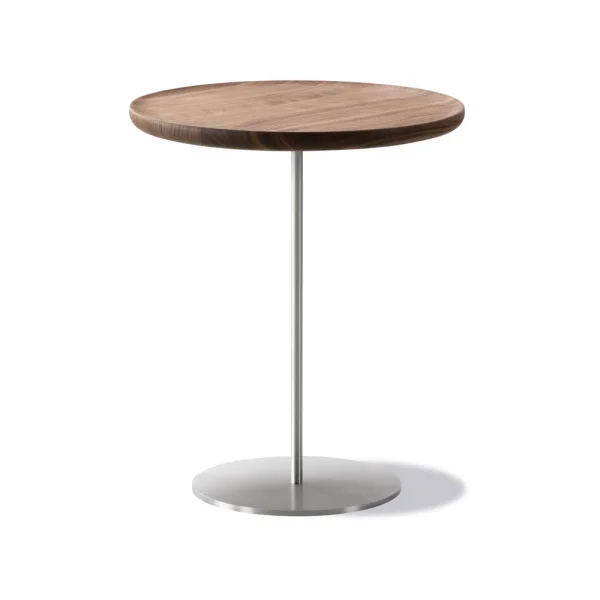 Fredericia Furniture Pal 6755 table d'appoint Noyer-acier brossé-Ø44 cm