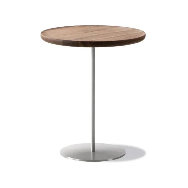 Fredericia Furniture Pal 6755 table d'appoint Noyer-acier brossé-Ø44 cm