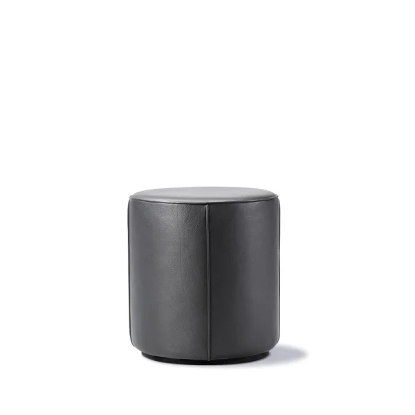 Fredericia Furniture Pouf Mono Cuir Omni 301 noir-Ø39 cm