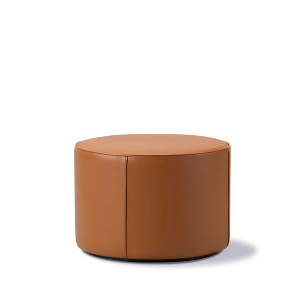 Fredericia Furniture Pouf Mono Cuir Omni 307 cognac-Ø55 cm