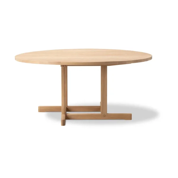Fredericia Furniture Table basse BM80 Mogensen Coffee Table Ø120 cm Chêne clair huilé