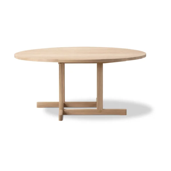 Fredericia Furniture Table basse BM80 Mogensen Coffee Table Ø120 cm Chêne savonné
