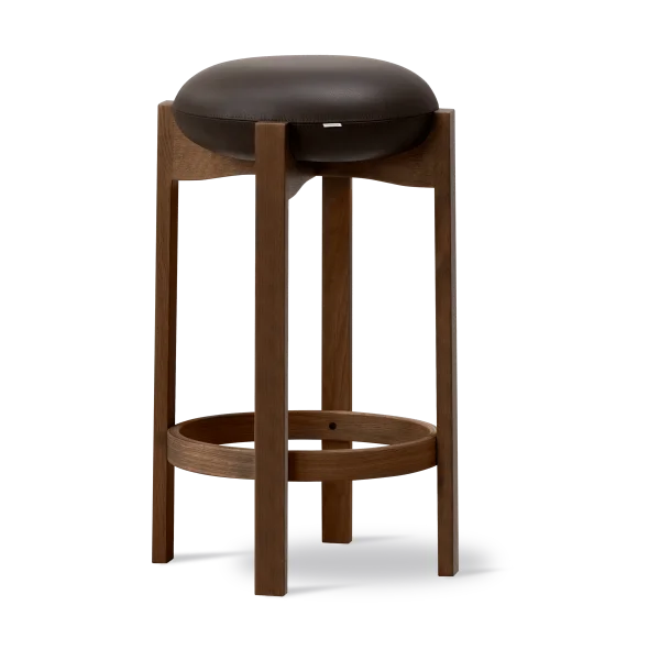 Fredericia Furniture Tabouret Pioneer haut Primo 86-1-chêne laqué teinté fumé