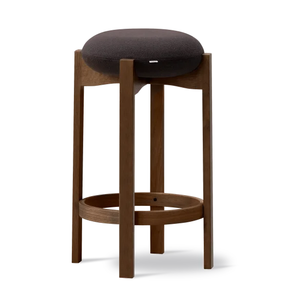 Fredericia Furniture Tabouret Pioneer haut Vidar 386-chêne laqué teinté fumé
