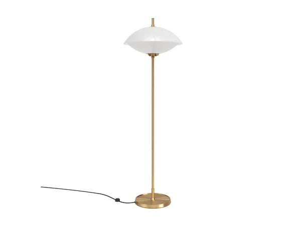 Fritz Hansen - Clam Lampadaire Opal/Brass