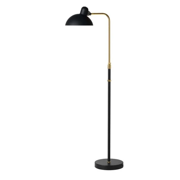 Fritz Hansen - KAISER idell™ 6580-F Lampadaire Mat Noir/Laiton