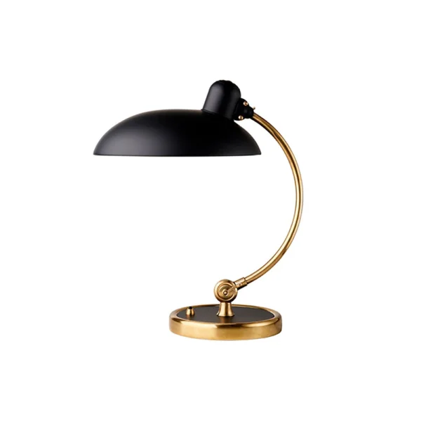 Fritz Hansen - KAISER idell™ 6631-T Lampe de Table Mat Noir/Laiton