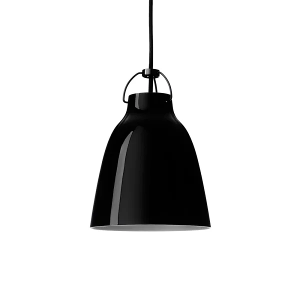 Fritz Hansen Suspension Caravaggio 1 Noir-câble textile noir