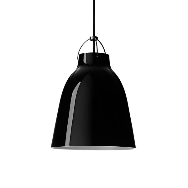 Fritz Hansen Suspension Caravaggio 2 Noir-câble textile noir