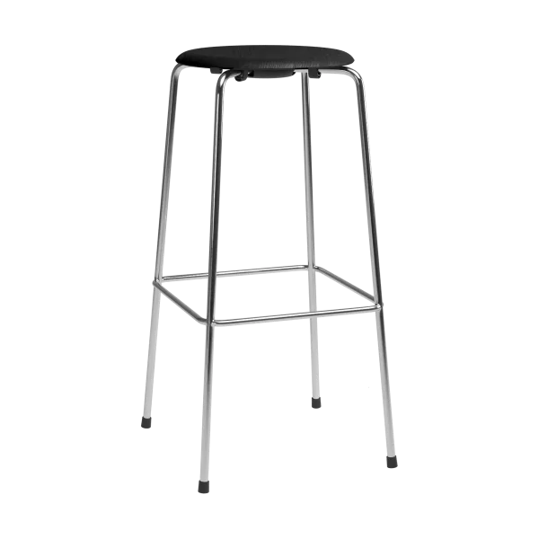 Fritz Hansen Tabouret de bar High Dot Frêne noir-chrome