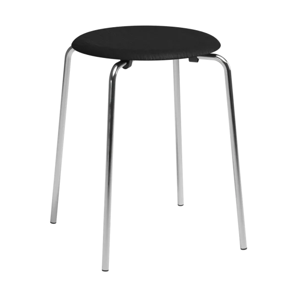 Fritz Hansen Tabouret Dot Frêne noir-chrome