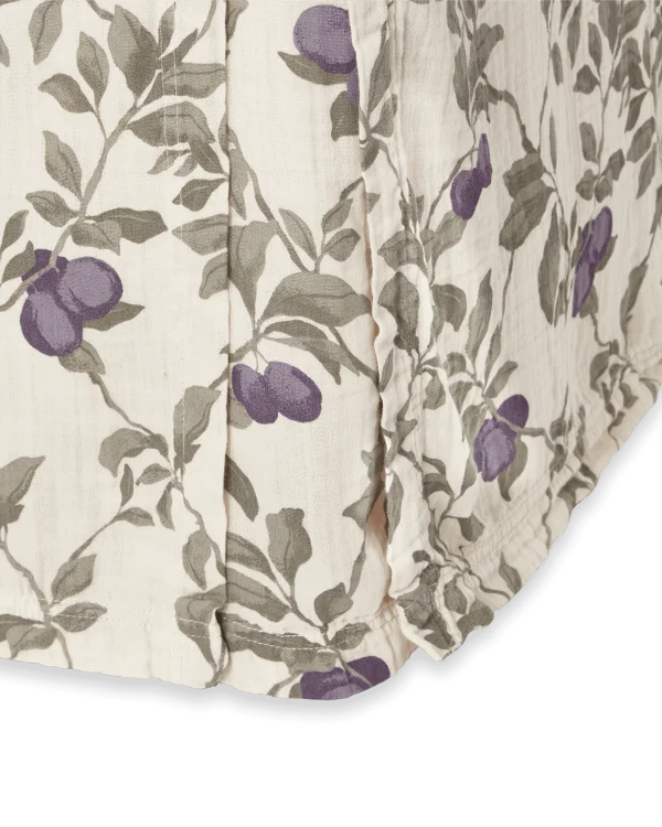 Garbo&Friends Volant de lit Plum Muslin en mousseline 140x200x53 cm