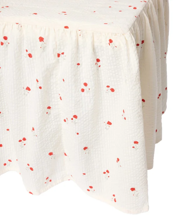 Garbo&Friends Volant de lit Poppy Seersucker 180x200x53 cm