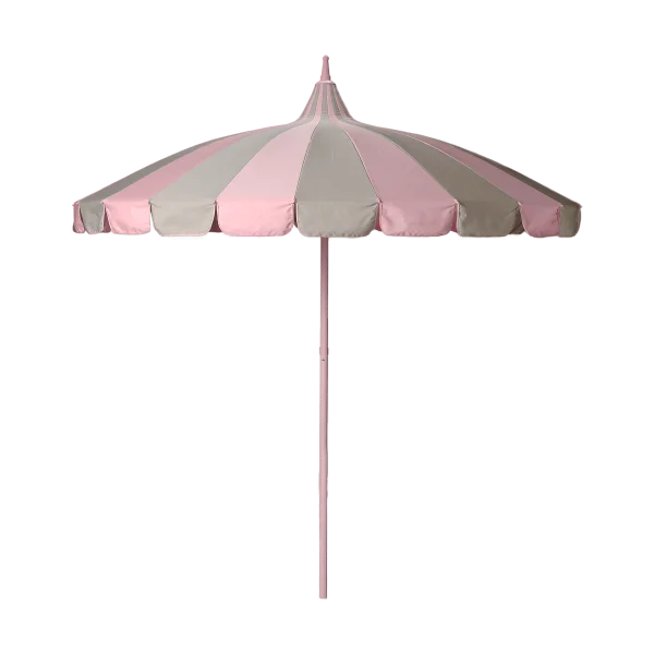 Garden Glory Parasol Garden Glory Outdoor Pink-beige stripe