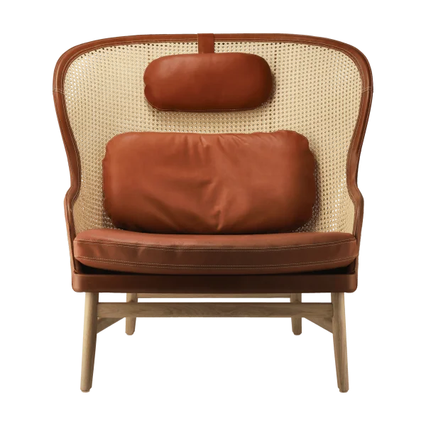 Gärsnäs Fauteuil Dandy Chêne naturel - cuir Tärnsjö cognac