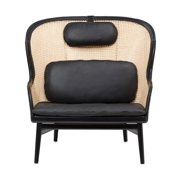 Gärsnäs Fauteuil Dandy Hêtre-sv paris-tärnsjö cuir noir