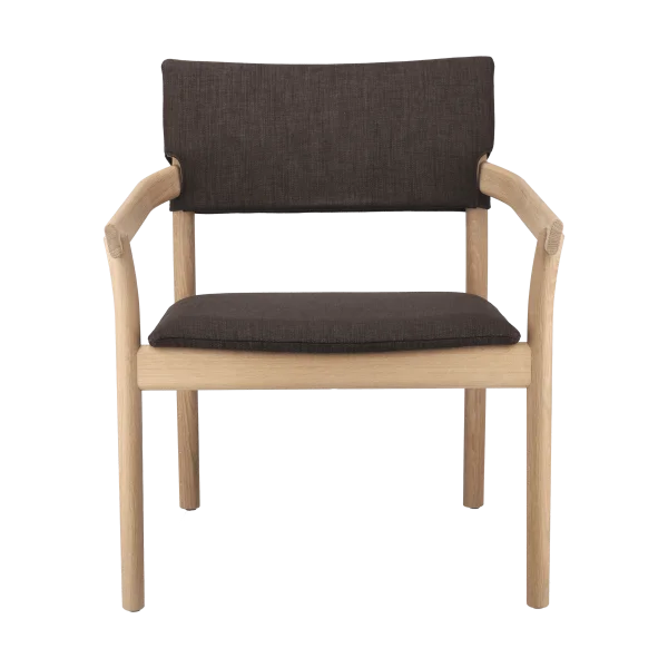 Gärsnäs Fauteuil Vyn avec dossier rembourré Monocoat natural-Lido 46 mole