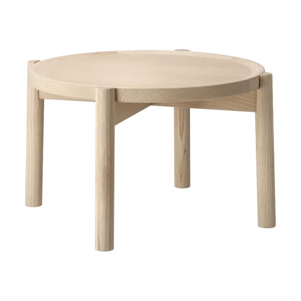 Gärsnäs Table basse Elna Frêne-blanc-Ø40 cm