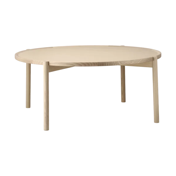 Gärsnäs Table basse Elna Frêne-blanc-Ø90 cm