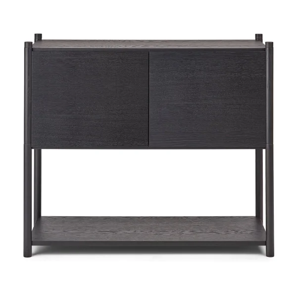 Gejst Bibliothèque Sceene bookcase C Chêne teinté noir