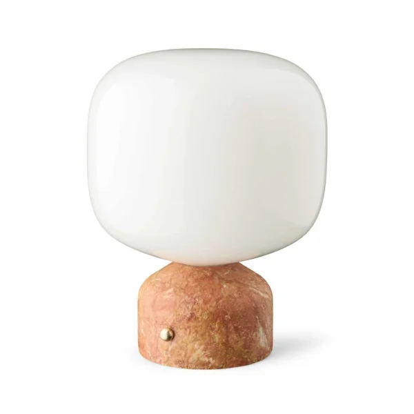 GEJST - lampe à poser LED rechargeable Meemo, marbre ambre, verre