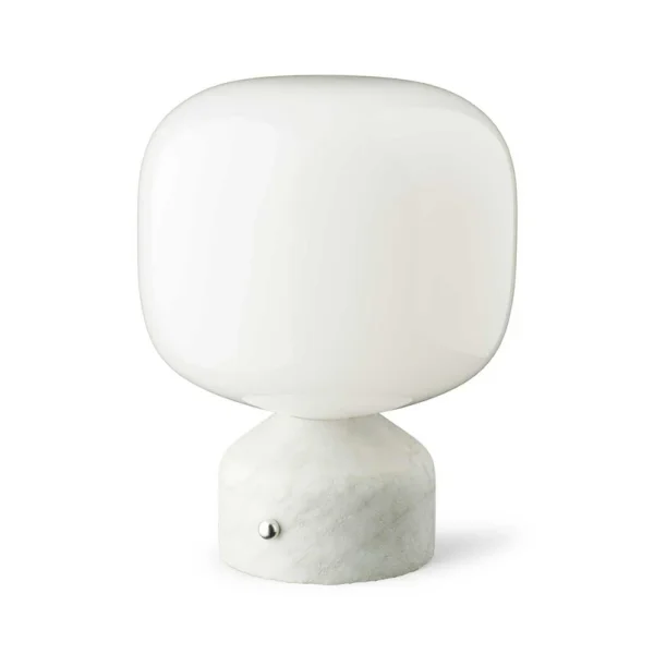 GEJST - lampe à poser rechargeable LED Meemo, marbre blanc, verre