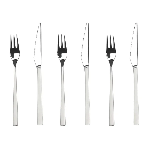 Gense Couverts à barbecue Fuga 12 Pièces Acier inoxydable
