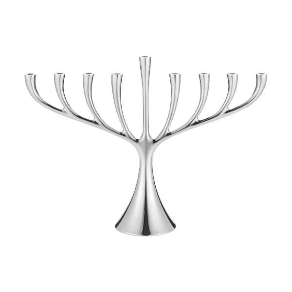 Georg Jensen Bougeoir à neuf branches Cobra Menorah Acier inoxydable