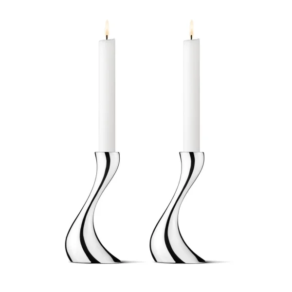 Georg Jensen Bougeoir Cobra, lot de 2 Petit, 16 cm