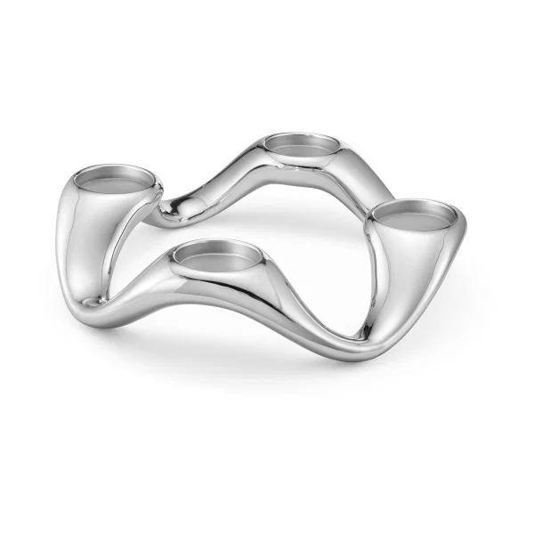 Georg Jensen Bougeoir Cobra Ø33 cm Acier inoxydable