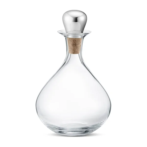 Georg Jensen Carafe à vin avec bouchon Sky 145 cl Acier inoxydable