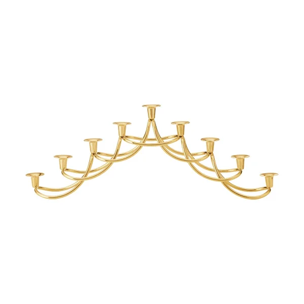 Georg Jensen Chandelier menorah Harmony Acier inoxydable doré