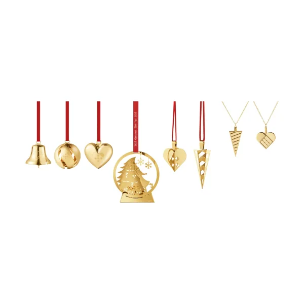 Georg Jensen Coffret cadeau 2025 års 8 pièces Acier inoxydable doré